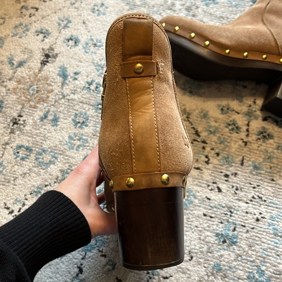 UGG Cam Il Chestnut Fur Lined Suede Ankle Boot Size 7 - Picture 11 of 16